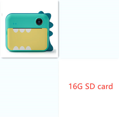 Color: VerdeTarjeta SD de 16GB - Cámara para niños Cámara digital Juguete Foto Juego imprimible