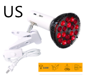 style: 54W with light stand US - LED infrared physiotherapy lamp