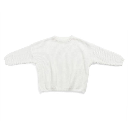 Color: B, Size: 4T - Solid Csul Sweter Sloucy Soft Wool Itted