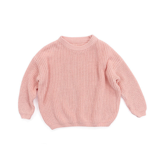 Color: F, Size: 4T - Solid Csul Sweter Sloucy Soft Wool Itted