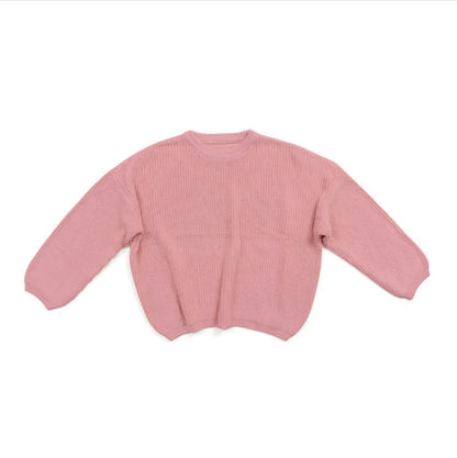 Color: G, Size: 3T - Solid Csul Sweter Sloucy Soft Wool Itted