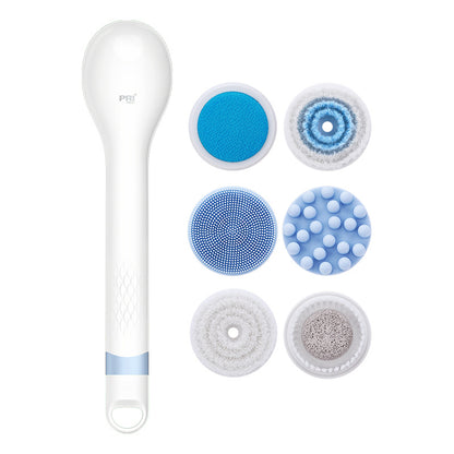 Electric Bathing Device Convenient Waterproof Silicone Rubbing Mud and Back Electric Bathing Brush