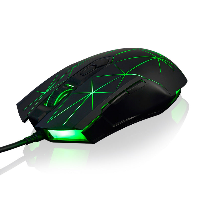 Color: Black - AJ52 Gaming Mouse Macro Programming Gaming Game USB Wired Computer Mouse