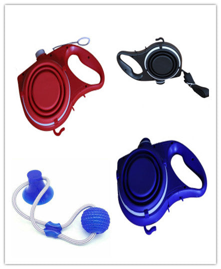 Color: 1set - Pet Supplies With Water Bottle, Cup, Pet Rope