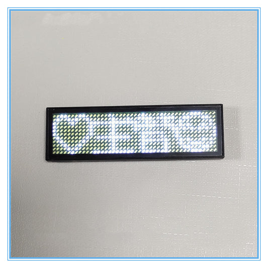 Color: White - Work Badge, Brooch, Character Display, Luminous Driving License