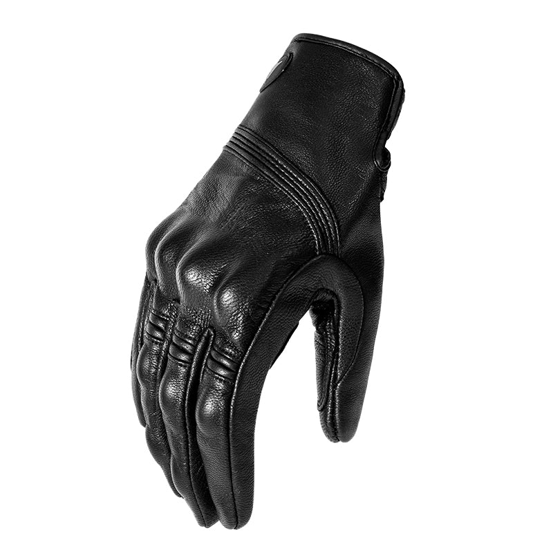 Warm Leather Padded Motorcycle Gloves