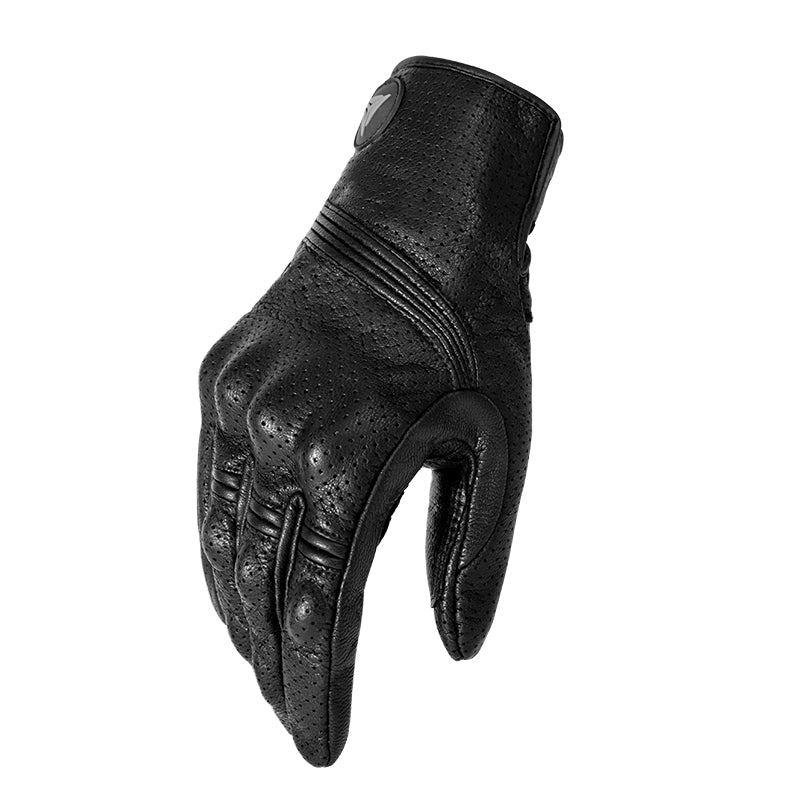 Warm Leather Padded Motorcycle Gloves