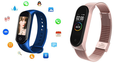 Color: Blue and Pink - M4s smart bracelet