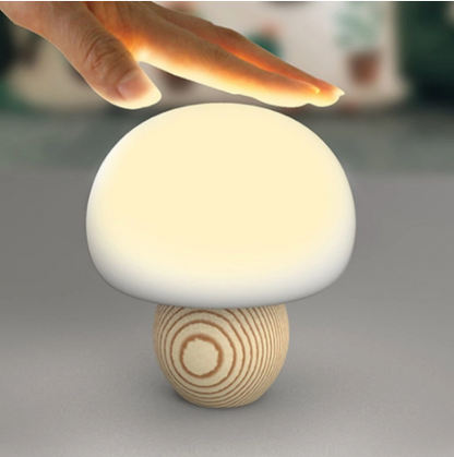 Cute Mini LED Mushroom Lamp Light Magnetic USB