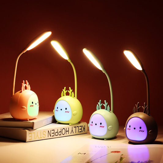 Cartoon Cute Small Table Lamp LED Learning Eye Protection Small Table Lamp