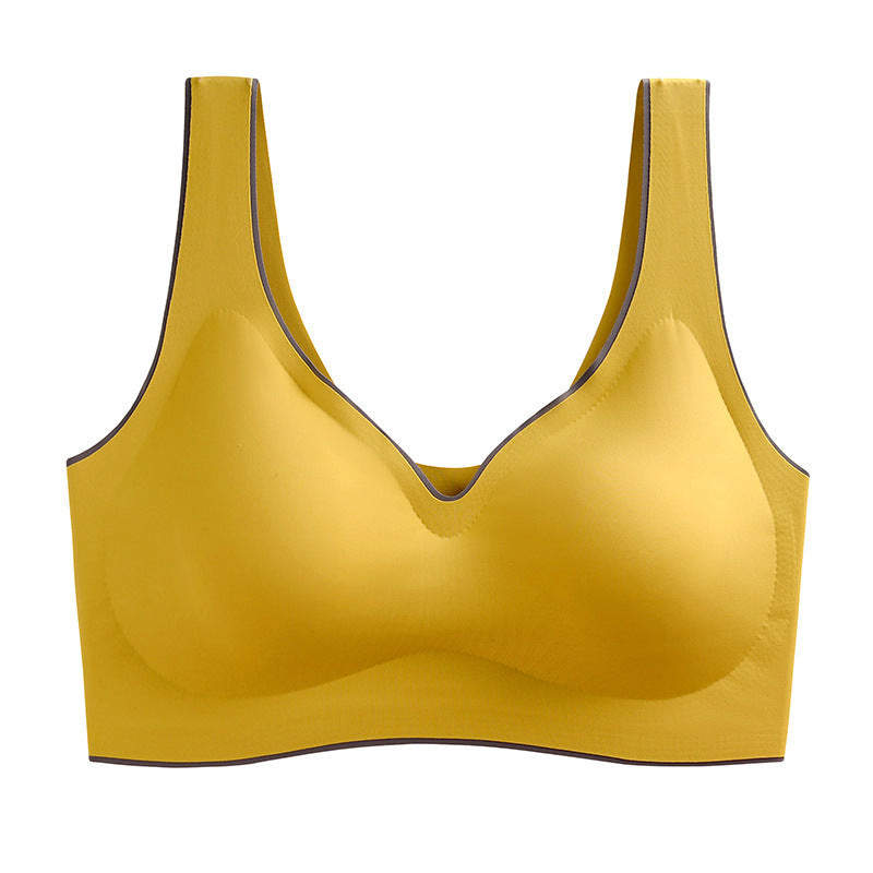 Color: Yellow, Size: XL - Latex Sports Beautiful Back Tube Top