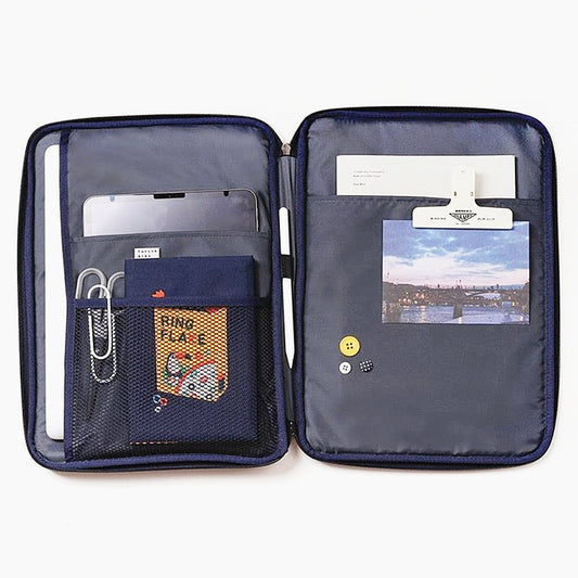 Color: Royal Blue, Size: 13  inches - Compatible with Apple, Korean Embroidery Toast ipad Tablet Notebook Computer Liner Bag 11 inch 13 inch Handheld Digital Storage Bag