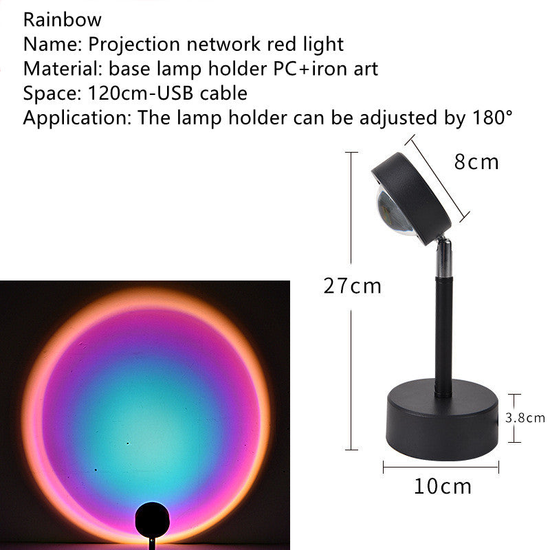 Color: Rainbow - The Sun Never Sets Projection Sunset Atmosphere Light