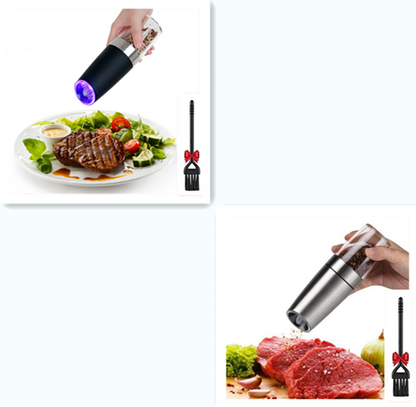 format: A Set - Electric induction grinder household electric pepper mill