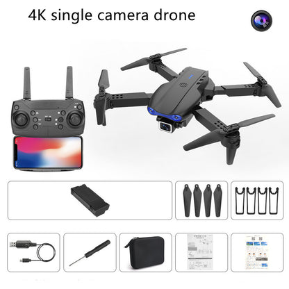 Color: Black. Single 4k camera - Long Battery Life Of Dual-camera Quadcopter