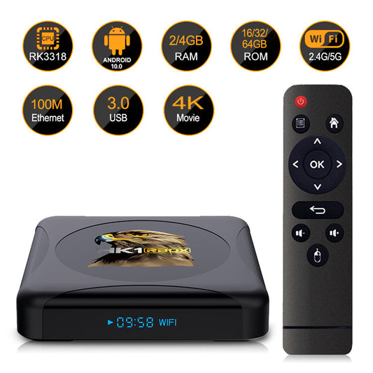 Color: 4GB 32GB EU - Set-Top Box Android Hd Network Player