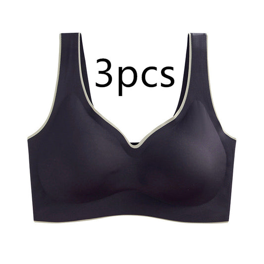 Color: Black3pcs, Size: XL - Latex Sports Beautiful Back Tube Top