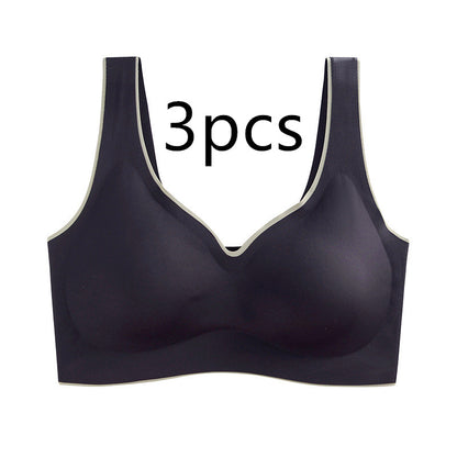 Color: Black3pcs, Size: XL - Latex Sports Beautiful Back Tube Top