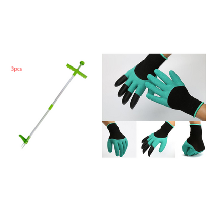 style: Style A 3pcs And gloves - Simple Artifact For Road Gap Weeding Hook