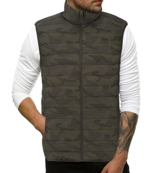 Color: Green, Size: XL - Men's Casual Fashion Simple Loose Cotton Vest Vest Men