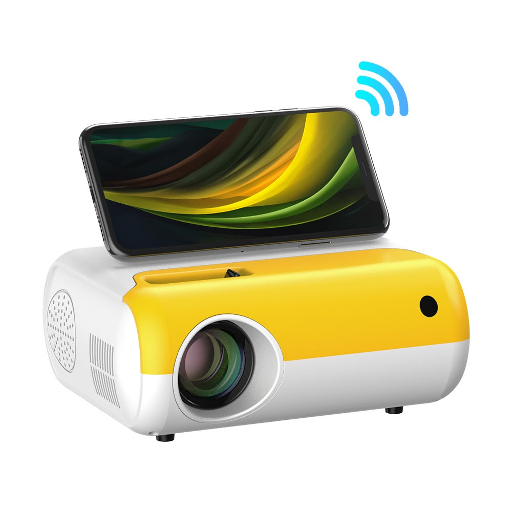 Color: Blue and white onscreen versi, power: AU - The New Children'S Smart Projector Hd Supports 1080P