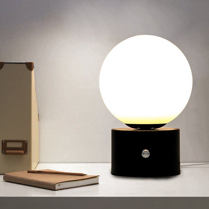 style: E - Desk Lamp Bedside Lamp Bedroom Touch Nordic Romantic Round Intelligent Lamp