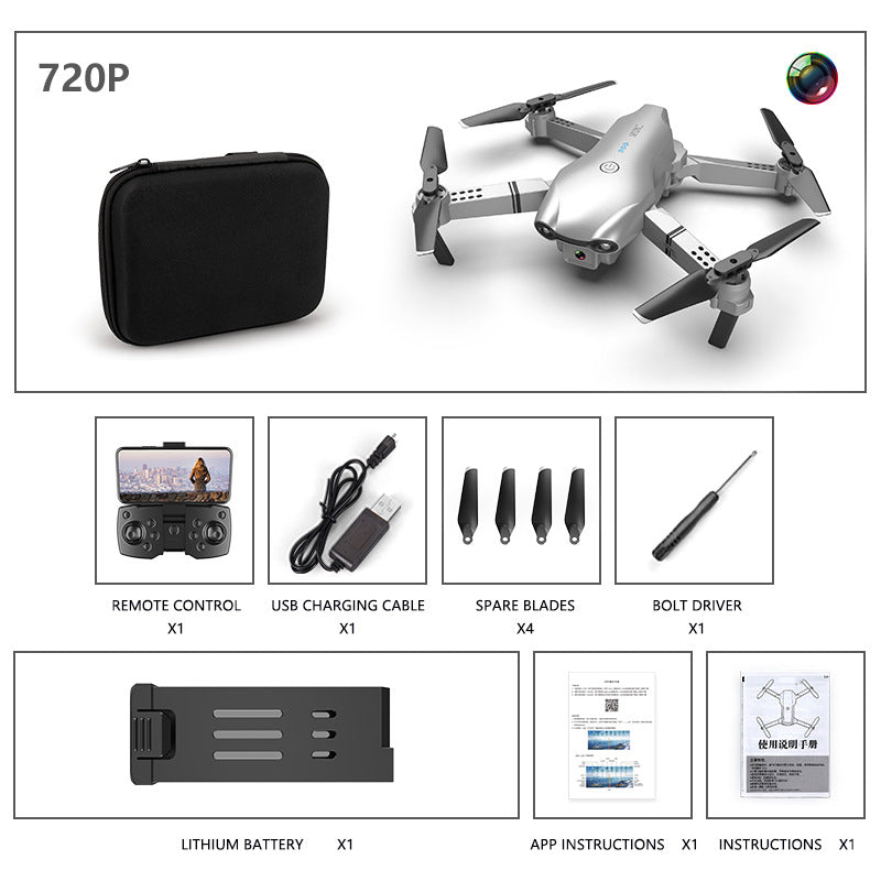 Color: 2style, style: usb - New Product Mini Folding Drone Remote Control Plane