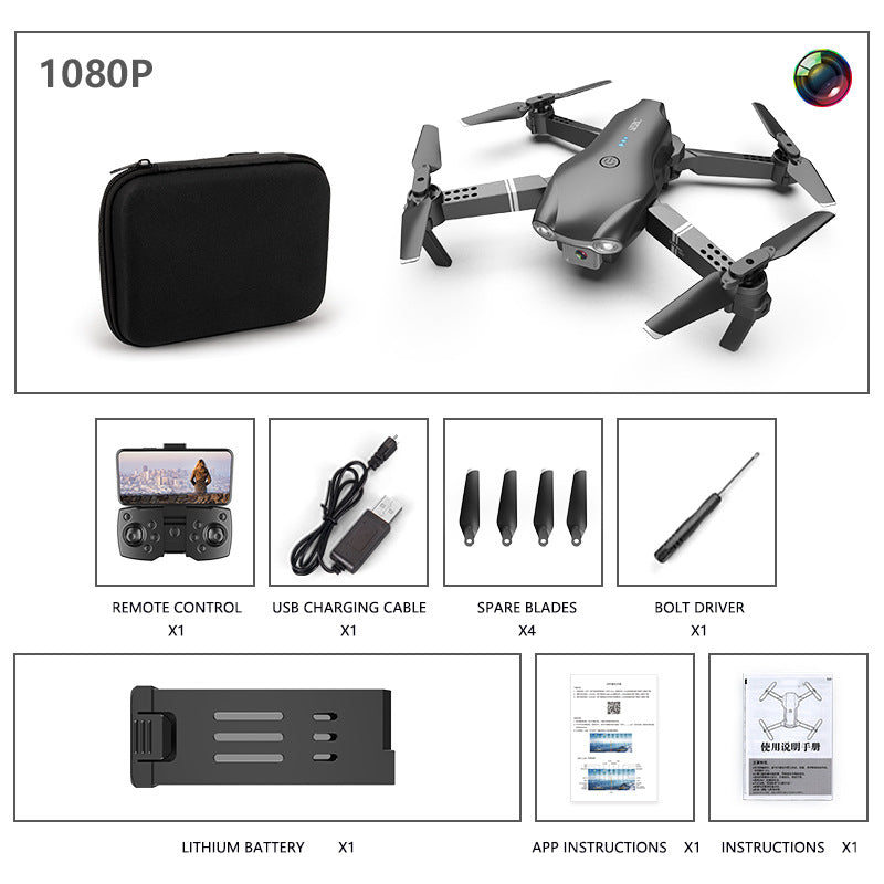 Color: 3style, style: usb - New Product Mini Folding Drone Remote Control Plane