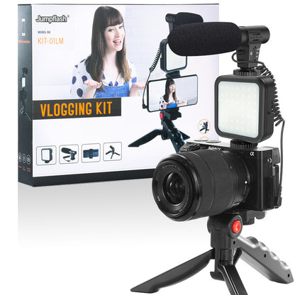 Profession Vlog Tripod Kit Vlogging Photography With Smartphone Video Studio