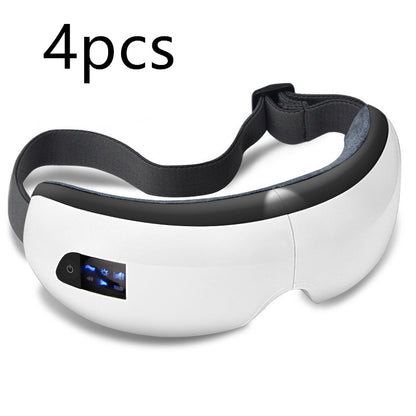 format: Pearl White 4pcs - Bluetooth Music Eye Massager Air Pressure Hot Compress Dark Circles Eye Care