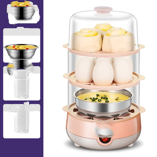 Color: E, power: 220V US - The Egg Steamer Is Automatically Cut Off For Household Use