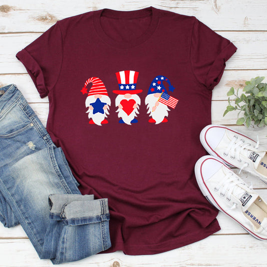 Color: Wine Red, Size: L - Christmas Hat Star Love Pattern Color Printing