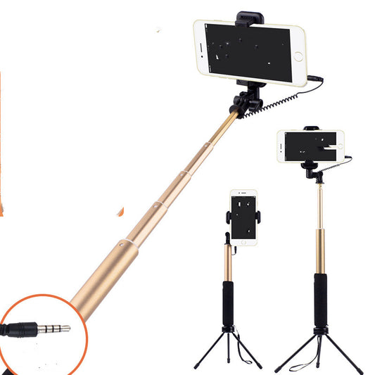 Color: Tyrant Gold, Modelo: Android - Compatible con Apple, Selfie Stick Teléfono móvil Selfie Stick Aleación de aluminio