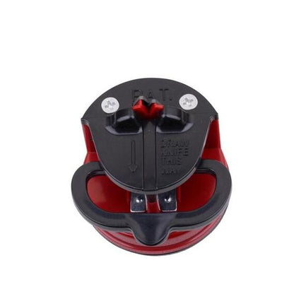 Color: Red 2psc - Smart Electric Knife Sharpener Easy and Safe Suction Pad Design