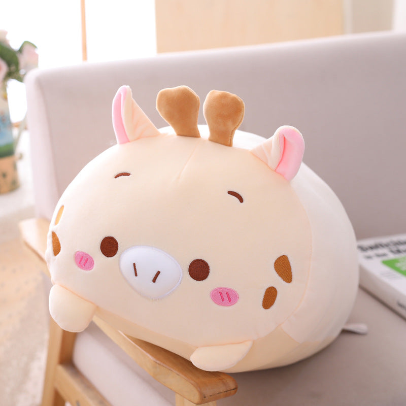 style: Cattle, Size: 60cm - Cartoon down cotton mollusc pillow