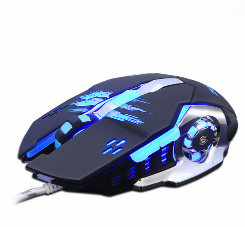 style: C2 - Silent mute computer notebook wired gaming mouse