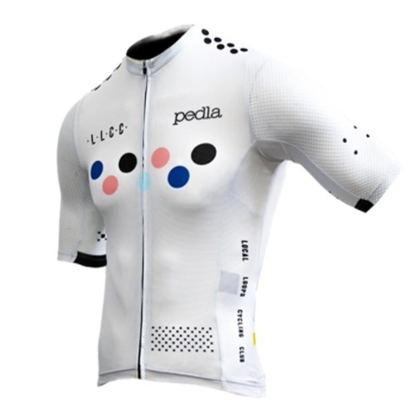 Color: White, Size: S - The pedla LunaAIR Cycling Jersey men 2021 New Air mesh shor