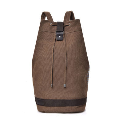 Color: Brown, Size: L - Drum bag travel computer back