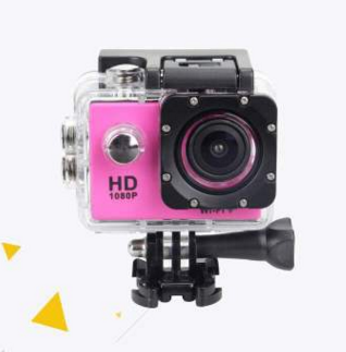 Color: Pink - HD High-definition 1080P Action Sports Waterproof  DV Camera