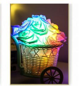 Color: Colorful, style: USB-1.5m, length:  - LED Rose Flower Lights