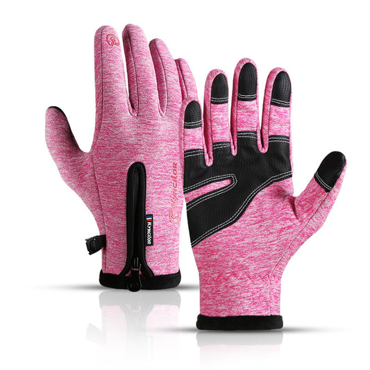 Color: Pink, Size: M - Ridding gloves