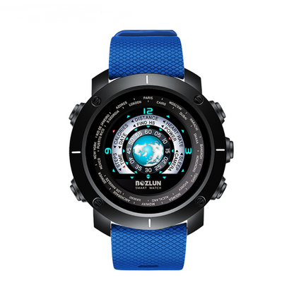 Color: Blue - Color screen sports smart watch heart rate sleep detection