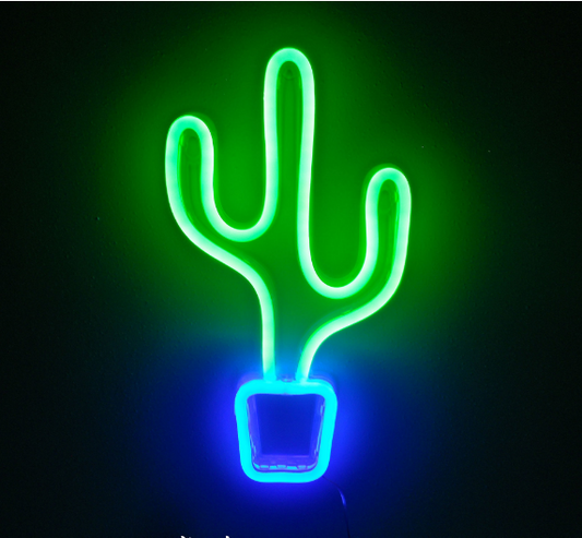 style: I - Led neon lights hanging wall decorative lights opening neon lights