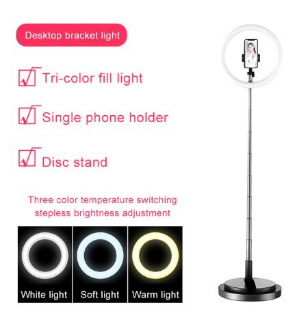 Color: Black - Selfie Ring Light LED Portable For Youtube Vlog Live Photo