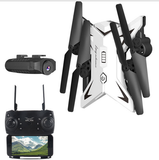 Color: Black, style: 50W pixels - T-Rex RC Helicopter Drone with Camera HD 1080P WIFI FPV Selfie Drone Professional Foldable Quadcopter 20 Minutes Battery Life