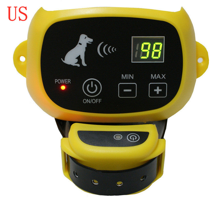 Color: Yellow US Plug - Pet Dog Wireless Electronic Fence