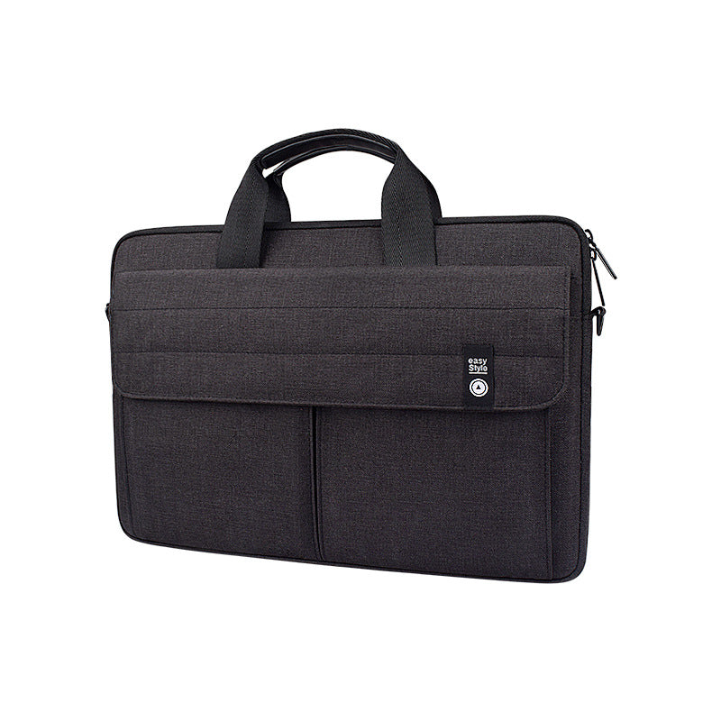 Color: Black, Style: B, Size: 13.3 inch - Portable laptop computer bag shoulder briefcase