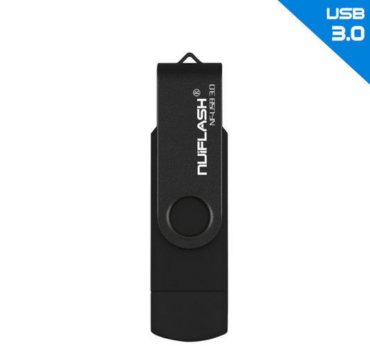 Color: Black, Size: 32GB - OTG 64GB 32GB 16GB Pen Driver USB Flash Disk External Storage Rod 32GB 3.0U Disk