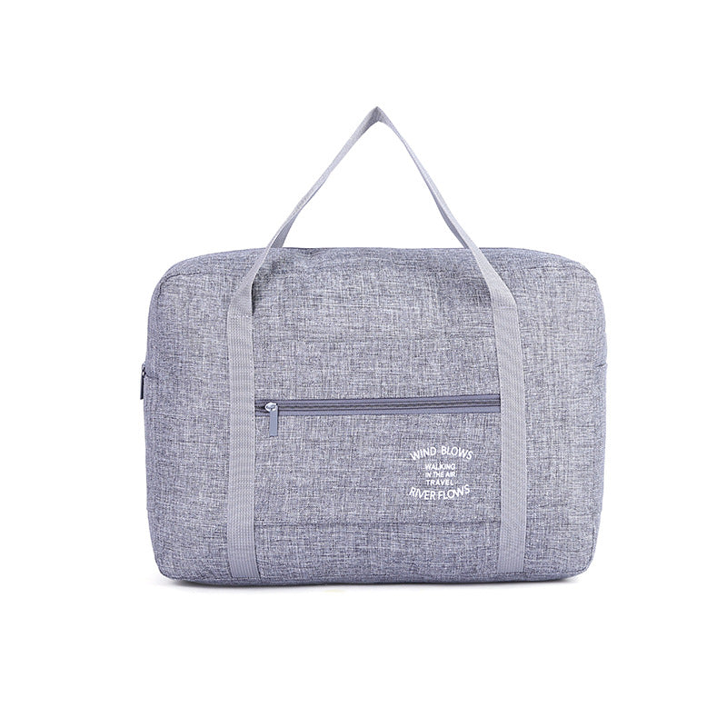 Color: Grey, Size: L - Waterproof Folding Oversized Tote