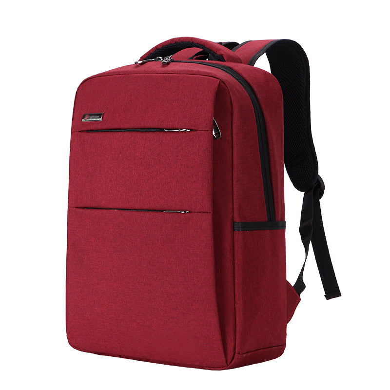 Color: Red, Size: 14inch - Waterproof and shockproof rechargeable backpack laptop bag